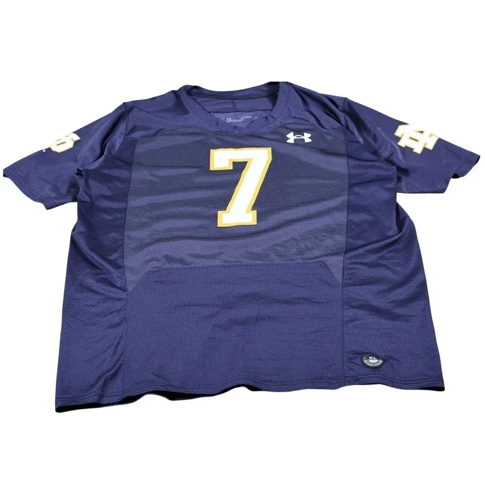 Notre Dame Fighting Irish Jersey Mens XL Blue NCAA Football Under Armour